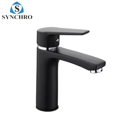 China SKL-6802B Modern Factory Modern Single Handle Water Faucet Bathroom Sink Mixer Deck Mount Basin Faucet for sale