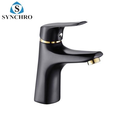 China SKL-6902G Modern Black Single Handle Bathroom Sink Faucet Mixer for sale