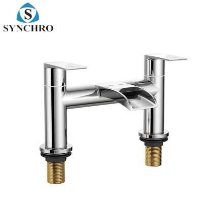 China SKL-0991 Fashion Contemporary Popular Design Waterfall Faucet Basin Brass Mixer Tap for sale