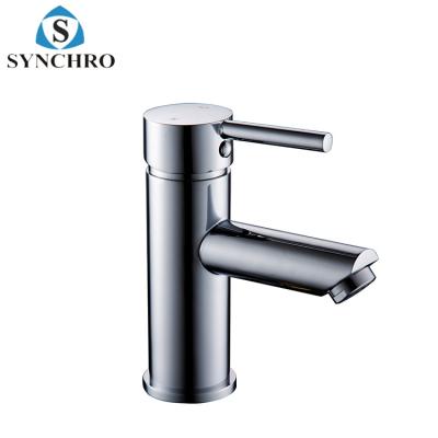 China SKL-1822 Bathroom Basin Faucet Chrome Waterfall Sink Mixer Tap Round Metered Faucet for sale