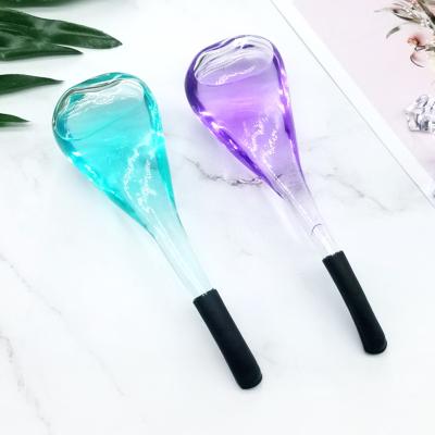 China Manufacturer Direct Sales Modern Beauty Equipment Energy Ball Crystal Glass Ball Massage Face And Eye Ice Wave Spoon for sale