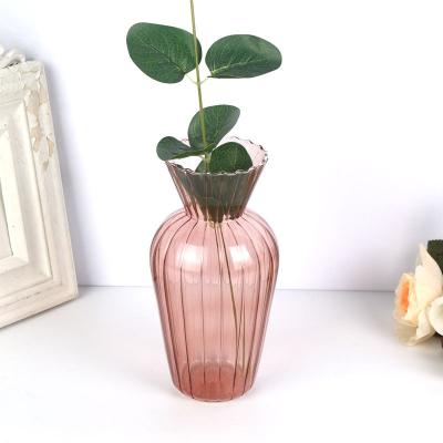 China Best Selling Quality Modern Reliable Round Cylinder Decoration Colored Glass Vase for sale