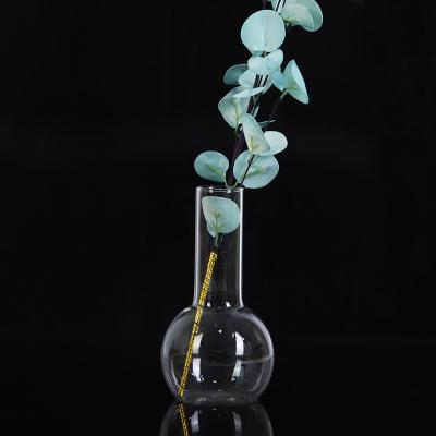 China Modern Tall Decorative Cylinder Flower Price Promotion Transparent Glass Vase for sale