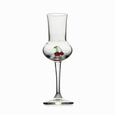 China Good quality modern custom China factory wholesale transparent single color red wine glass mug for sale