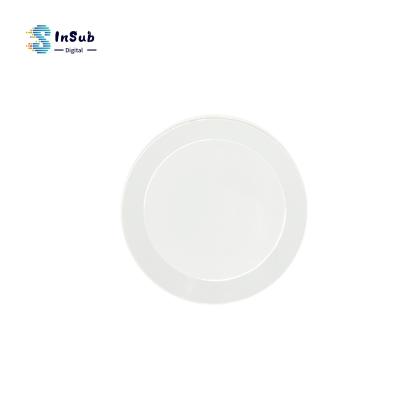 China Yinsa PB026 Customization Good Quality 19.1cm Polymer Kid Sublimation Child Stocked White Plastic Dish for sale