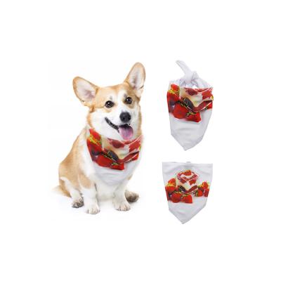 China Yinsa Sublimation Polyester Pet Scarf Sustainable Polyester Material For Pets Stocked Personaziled Gifts [and Bandana for sale