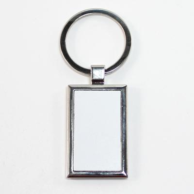 China Zinc alloy chain/Yinsa SK022 metal LOGO name sublimation mute key chain custom design rectangle for sale