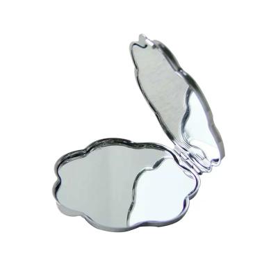 China Yinsa CM008 Flower Shape Magnifying Sublimation Masks Mirror Metal Mirror Pocket Mirror for sale