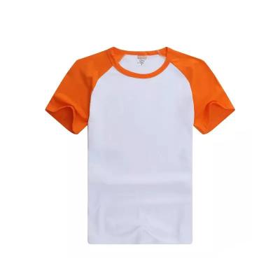 China Yinsa TS002 Customizable Anti-wrinkle high quality T-shirt sublimation round collar custom printing orange t-shirt for sale