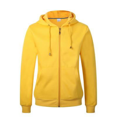 China Custom Yinsa TS004 Anti-wrinkle OEM Fashion Zipper Zipup Yellow Streetwear White Sublimated Heavyweight Zipper Up Hoodies for sale