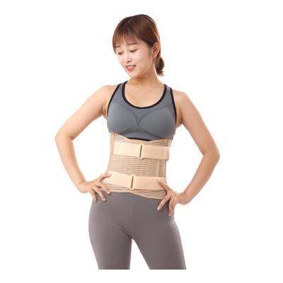 China Support Back Slim Body Lumbar Support Pad Sliming Waist Summer Breathable Steel Mesh Thin Waist Support for sale