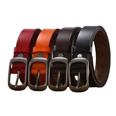 China Best Comfortable Wholesale Price Newly Style Customized Color Women Genuine Leather Belts for sale