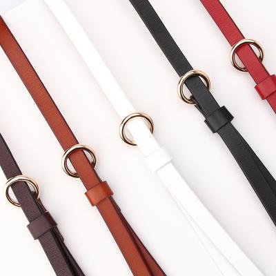 China New Fine Ladies Cowhide Leather Comfortable Two-Layer All-match Belt Sweater Dress Coat Casual Decorative Belt for sale