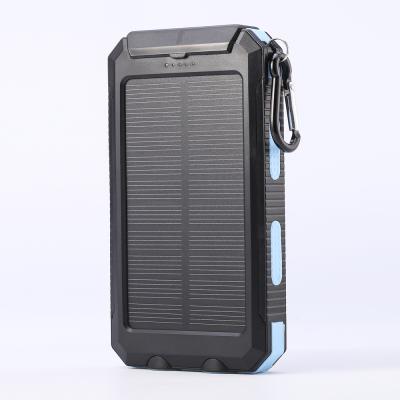 China New Product Sunpower Smart Waterproof Solar Power Banks Slim Outdoor Charger Portable Power Bank 10000mah for sale