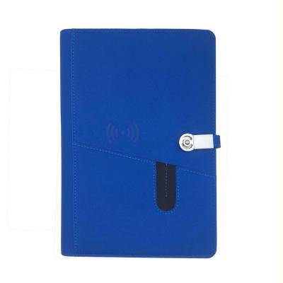 China Fast Charging Support Power Bank Notebook Gift With Fast Notebook 8000mah Quick Notebook 8000mah Charging PU Leather Wireless Charging Notebook for sale