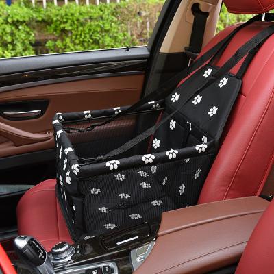 China Mesh Pet Carrier Hammock Safety Car Dog Seat Cover Rear View Back Seat Mat Waterproof Protector For Travel for sale