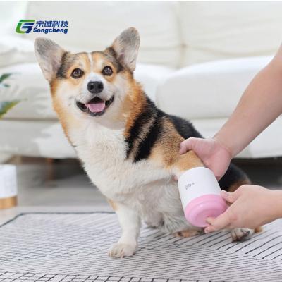 China Viable Dog Paw Spa Foot Seal Muddy Cup Cats Silicone Pet Feet Remover Grooming Equipment Cup for sale