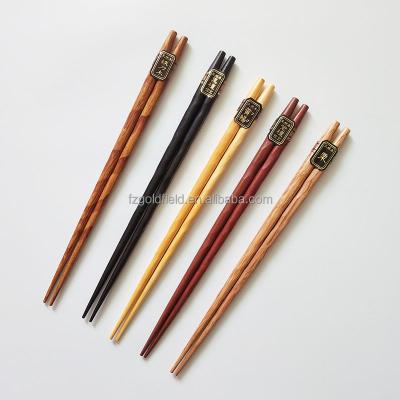 China Wholesale Viable Double Helix Creative Japanese Whole Indonesian Iron Chopsticks Wooden Tableware for sale