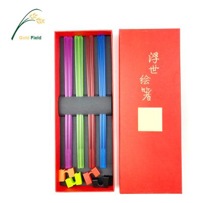 China Viable Chinese acrylic high grade hotel color factory direct sales wholesale special chopsticks with help for sale