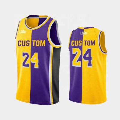 China Factory price antibacterial wholesale custom reversible men's mesh team nbaa basketball tank top for sale