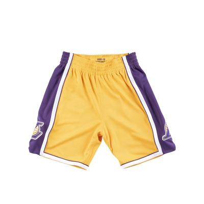 China Custom Design Antibacterial Sublimated Basketball Shorts Tackle Twill Shorts Quilted Embroidered Basketball Shorts for sale