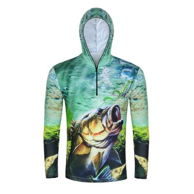 China CUSTOM LOGO Men's Long Sleeve Antibacterial Fishing T Shirt White Tank Tops SPF Long Sleeve T-Shirt With UPF 50+ Outdoor Outdoor Wear for sale