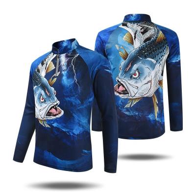 China 2021 Factory Price Antibacterial Wholesale Custom UV Protection 1/4 Zipper Fishing Shirt High Quality Fishing Tank Top for sale