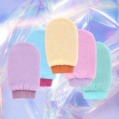 China EXFOLIATING Shower Body Scrubber Glove Single Face Skin Care Dead Skin Remove Bath Gloves Exfoliating Gloves en venta