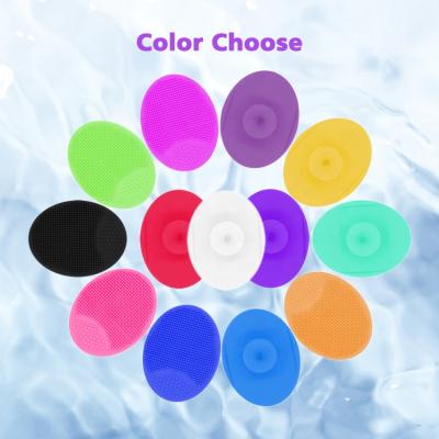 China Waterproof Soft Silicone Face Cleansing Scalp Massager Shampoo Brush Baby Silicone Sided Bath Brush en venta