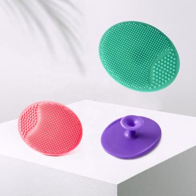 China Waterproof SkinSoother Baby Bath Silicone Brush Shampoo Massage Baby Dry Skin Wet Silicone Bath Brush en venta