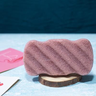 China EXFOLIATING Private Label Red Clay Konjac Bath Sponge Direct Manufacturer OEM Customize Acceptable for sale