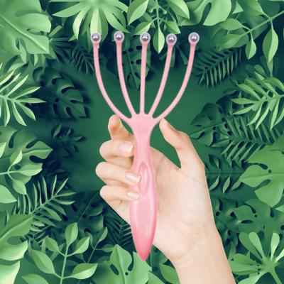 China Portable Waterproof Household Hair Scalp Massager Shampoo Hair Stress Reduction Five Claw Brush for sale