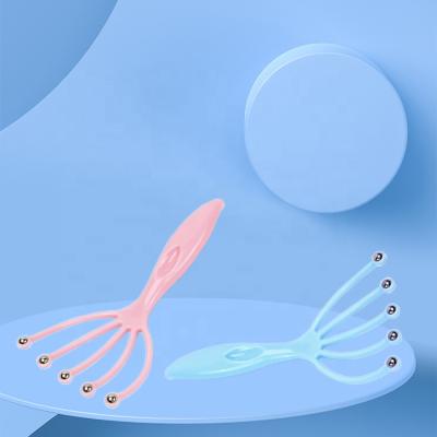 China Waterproof Private Logo Hair Relaxation Hair Scalp Massager Deep Massage Five Claw Comb for sale