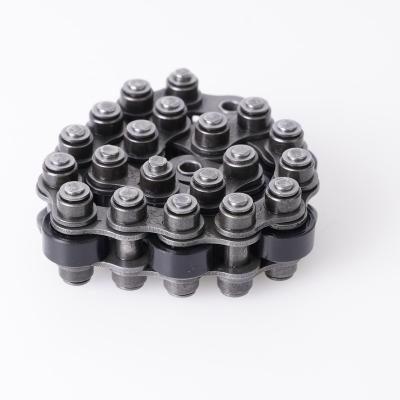 China Equipment Accessories Various Colors Support Small Custom Roller With Rubber Conveyor Single Speed ​​Chain for sale