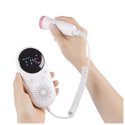 China Durable Pocket Baby Home Echo Device Ultrasound Baby Heartbeat Rate Detector Doppler Baby Heart Rate Monitor Factory Price for sale