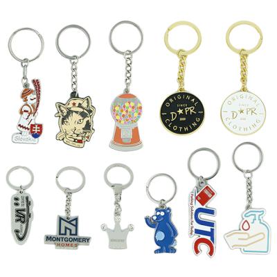 China Europe Badge Series Enamel Custom Key Ring Gifts Promotion Blank Keychain Logo Shape Print Name Manufacture for sale