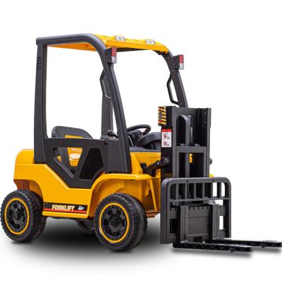 China Ride On Toy 12V Kids Electric Forklift Battery Operated Ride On Big Truck Model With Remote Control for sale