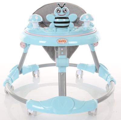 China Learning walker KUB sit to hold baby walker with music fancy cute cartoon Smart 3 in 1 pink blue green wheel color packing plastic origin for sale