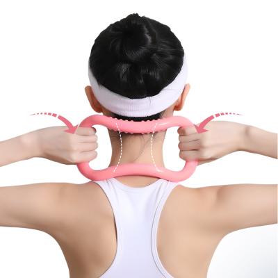 China New Wave Home Gym Fitness Exercise Equipment Yoga Exercise Body Massager Exhausting Pilates Ring Yoga Stretching Ring for sale