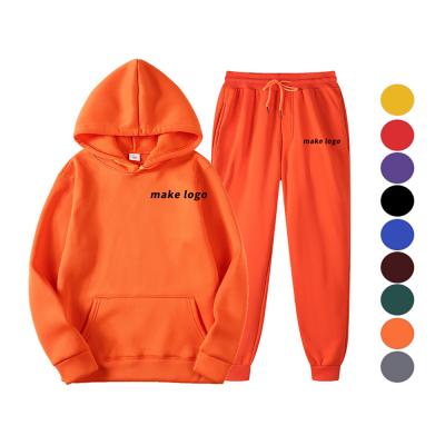 China Custom Logo Men's Hoodies Sweatshirts Cotton Tracksuit Oversized Sportswear Jogger Sets Fitness Gym Unisex Wear Anti-wrinkle for sale