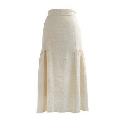 China Fashion Anti-Static Women's Skirts Ladies Elegant Wide Elastic Back Elastic Back Bodycon Skirt Long for sale