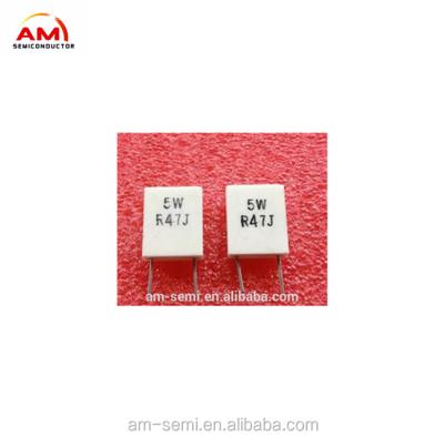 China New 5W0.47R Vertical Resistor 5W0.47R Non-Inductive Resistor 5W247J for sale