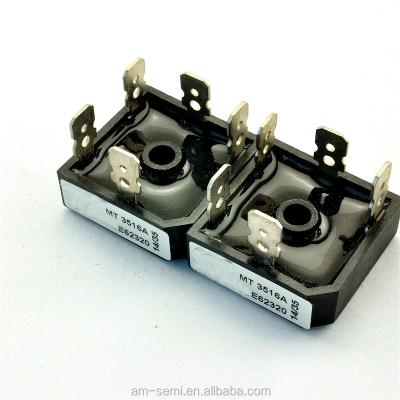 China Automotive Rectifier Bridge MT3516A 3516 35A1600V 3 Phase Fast Flat Feet 5 Feet for sale