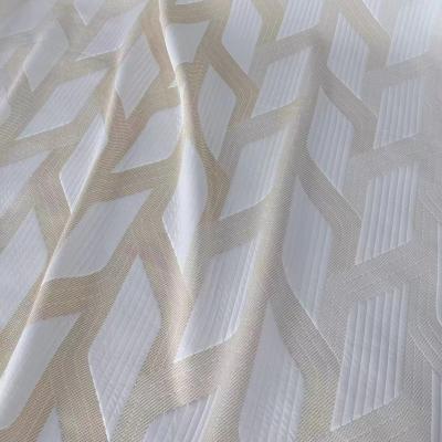 China New Design Flame Retardant Spun Knitted Yarn Jacquard Fabric For Mattress for sale