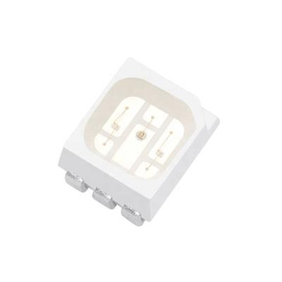 China AlGaInP Epistar Sanan ChipPLCC-6 6Pins tri-color green-blue red 3V 0.2W 3528 RGB SMD led for sale