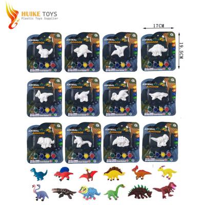 China DIY Play Fun Dinosaur Mold Plaster Fridge Magnets Painting Kit Toys In 2021 for sale