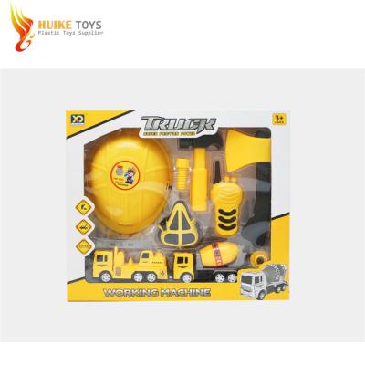 China Friction Toy 2018 New Classic Toys Latest Pull Back Plastic Construction Car Play Set for sale