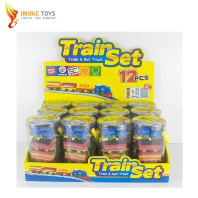 China new wind 2 mixed train racing toys baby wind mini up toy plastic gears for sale