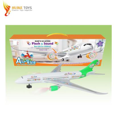 China Universal Funny BO Kids Toys Flying Battery Operated Flat Toys With Light Music for sale