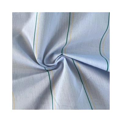 China Breathable 12%Nylon 88%JC 20D*40S blue stripe recycled soft yarn dyed fabric for sale